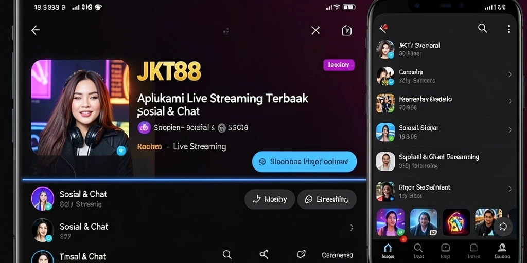 Antarmuka JKT88 yang menarik saat Live Streaming