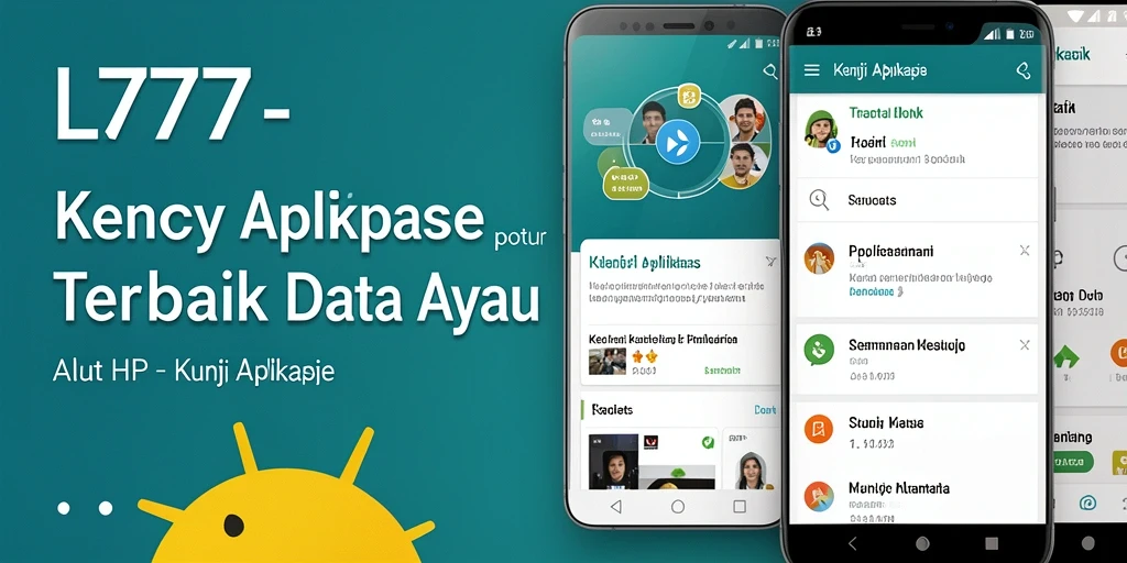 Antarmuka L777 yang intuitif dengan fitur kunci aplikasi yang aman.