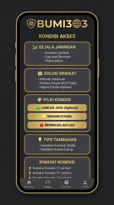 Tampilan link alternatif bumi303