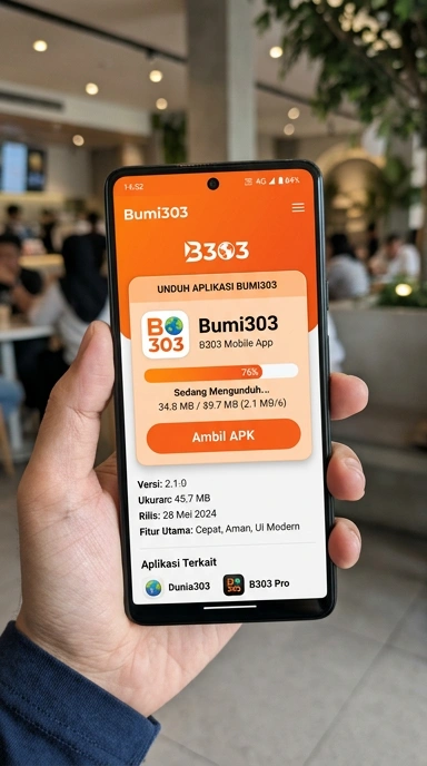 Tampilan halaman APK bumi303
